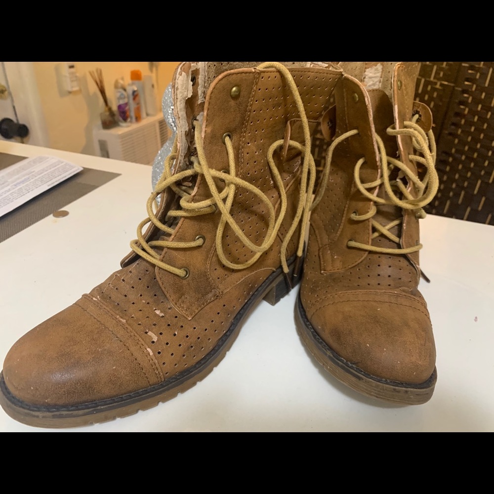 Lace bootstrap/camping boots botas camperas